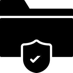 Secure folder vector