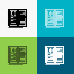 design grid interface layout ui icon over various vector image