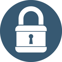 Padlock icon locked Royalty Free Vector Image - VectorStock