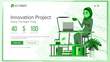 Website design template business project vector