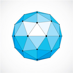 3d digital wireframe spherical object made using vector image