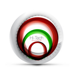 digital techno sphere web banner button or icon vector image