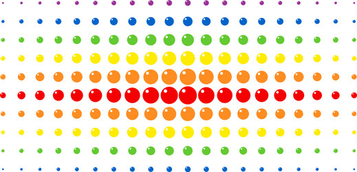 Sphere spectrum halftone array vector