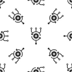 grey algorithm icon isolated seamless pattern vector