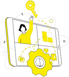problem solving intelligence and analysis vector image
