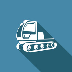 Snowcat Icon - Winter Equipment Vector Image