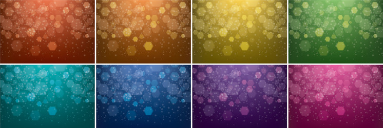 Background design with hexagon patterns vector