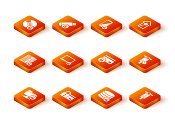 set ftp folder and lock credit card with server vector image