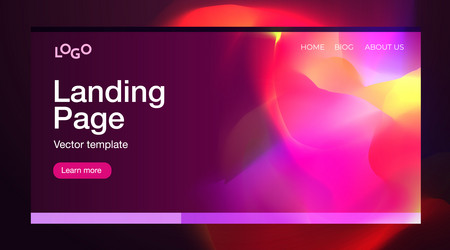 dynamic style banner design colorful elements vector image
