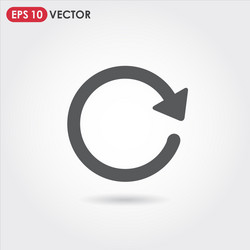 refresh arrow ui web button icon vector image