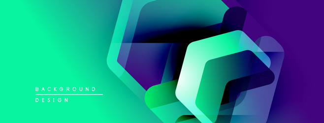 abstract geometric shapes overlap creating vector image