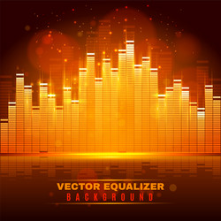 Music equalizer dynamic volume Royalty Free Vector Image