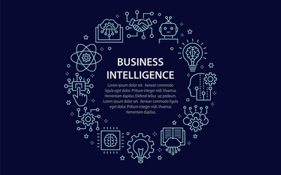 Artificial intelligence and machine learning logo Vector Image