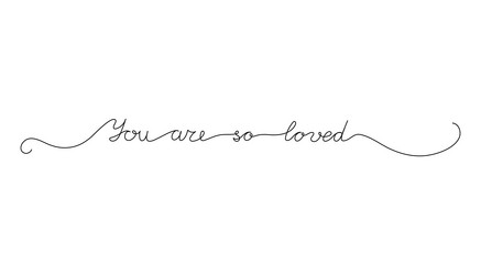 continuous one line script cursive text you vector image