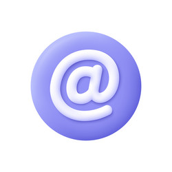 Email Icon - Communication Button vector image