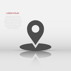map pointer in flat style gps navigation mark vector image