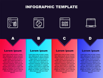 set line software python programming language vector image
