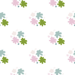 Spring isolated seamless pattern with abstract vector