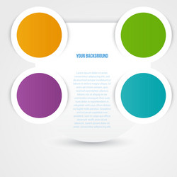 Abstract circles template object design vector