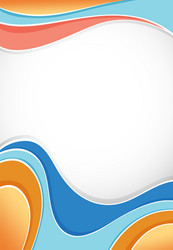 background design with waves in many colors vector image