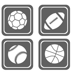 simple sport icons vector