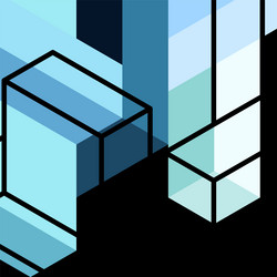abstract background 3d cubes cubic elements vector image