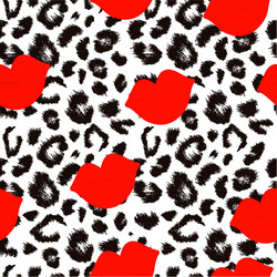 leopard print pattern repeating seamless vector image