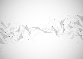 abstract connecting dots and lines connection vector image