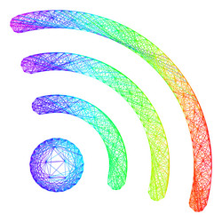 lgbt colored net internet source vector image