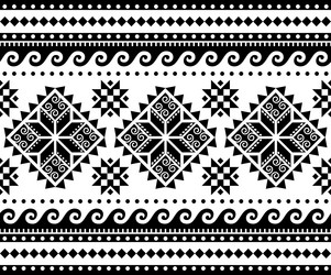Ukrainian Hutsul Ornament Vector Image