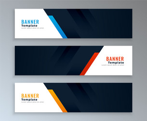 3d technology web banners Royalty Free Vector Image