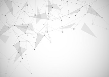 abstract connecting dots and lines connection vector image