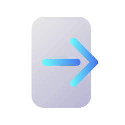 logout pixel perfect flat gradient two-color ui vector image