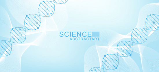 modern abstract molecules structure for science vector image