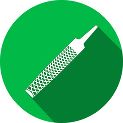 tool icon chisel rasp file grater instrument vector image