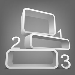 abstract 3d frames with place for text vector image