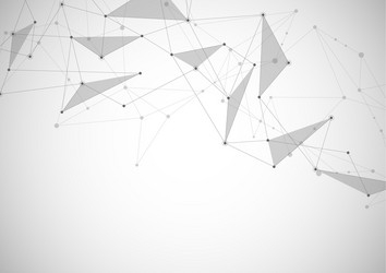 abstract connecting dots and lines connection vector image