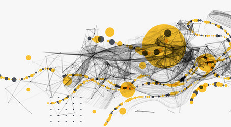 abstract visualization of scientific data vector image