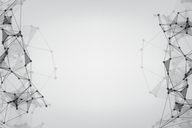 banner design global network connection geometric vector image