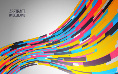 dynamic colorful wave abstract background for web vector image
