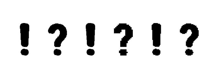 exclamation and question marks in sequence vector image