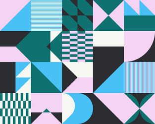 deconstructed abstract pattern design vector image