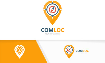 Navigation Pointer & Compass Icon vector image
