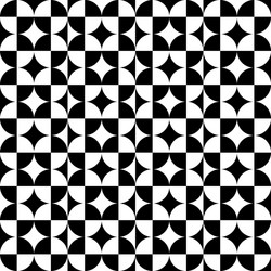 abstract circle square pattern black vector image