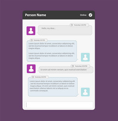 chat frames message boxes for your text vector image