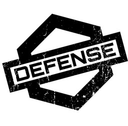 defense rubber stamp vector