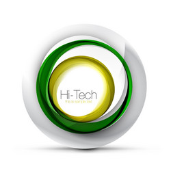 digital techno sphere web banner button or icon vector image