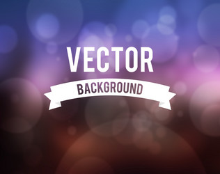 bokeh effect with blur background collection vector image