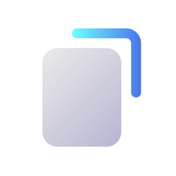 copy pixel perfect flat gradient two-color ui icon vector image