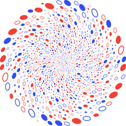 Ellipse shape cycle cluster vector